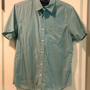 Banana Republic Short Sleeve Button Down with textured Detail